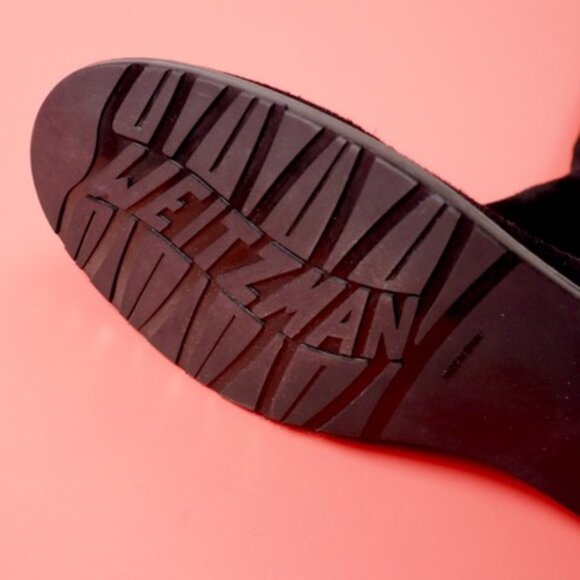 Stuart Weitzman Black Suede Over The Knee  Flat Boot - Picture 2 of 3